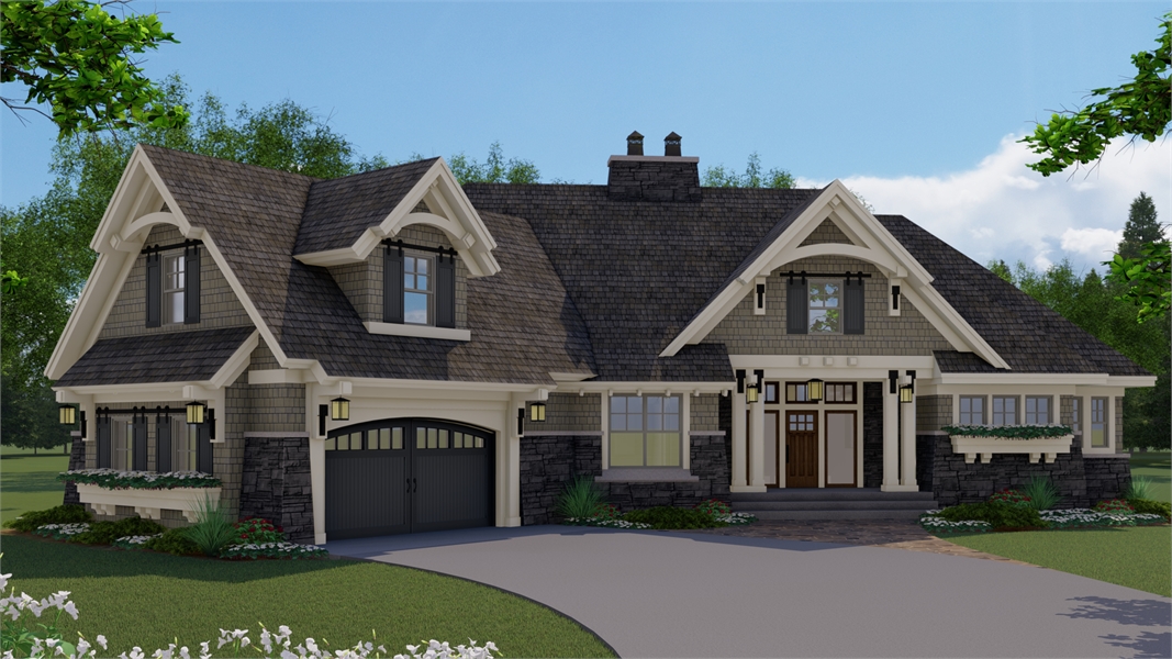 one story traditional house plan