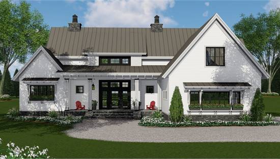 image of craftsman house plan 3419