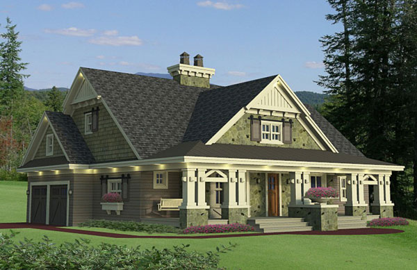  one  story cottage house  plan 