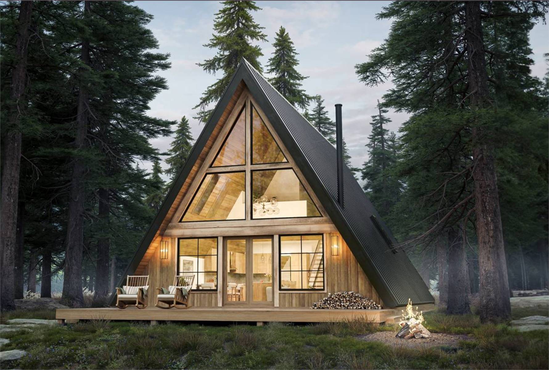 Beautiful 2 Bedroom A-Frame with Loft