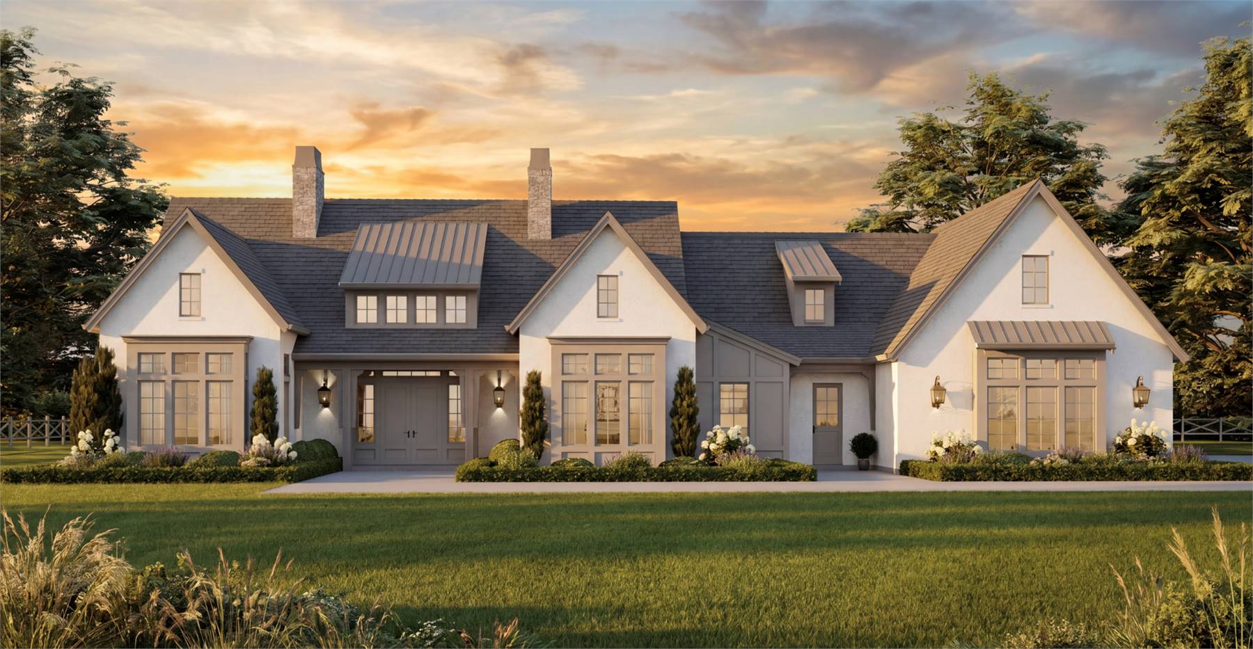 Stunning One Story Modern Farmhouse