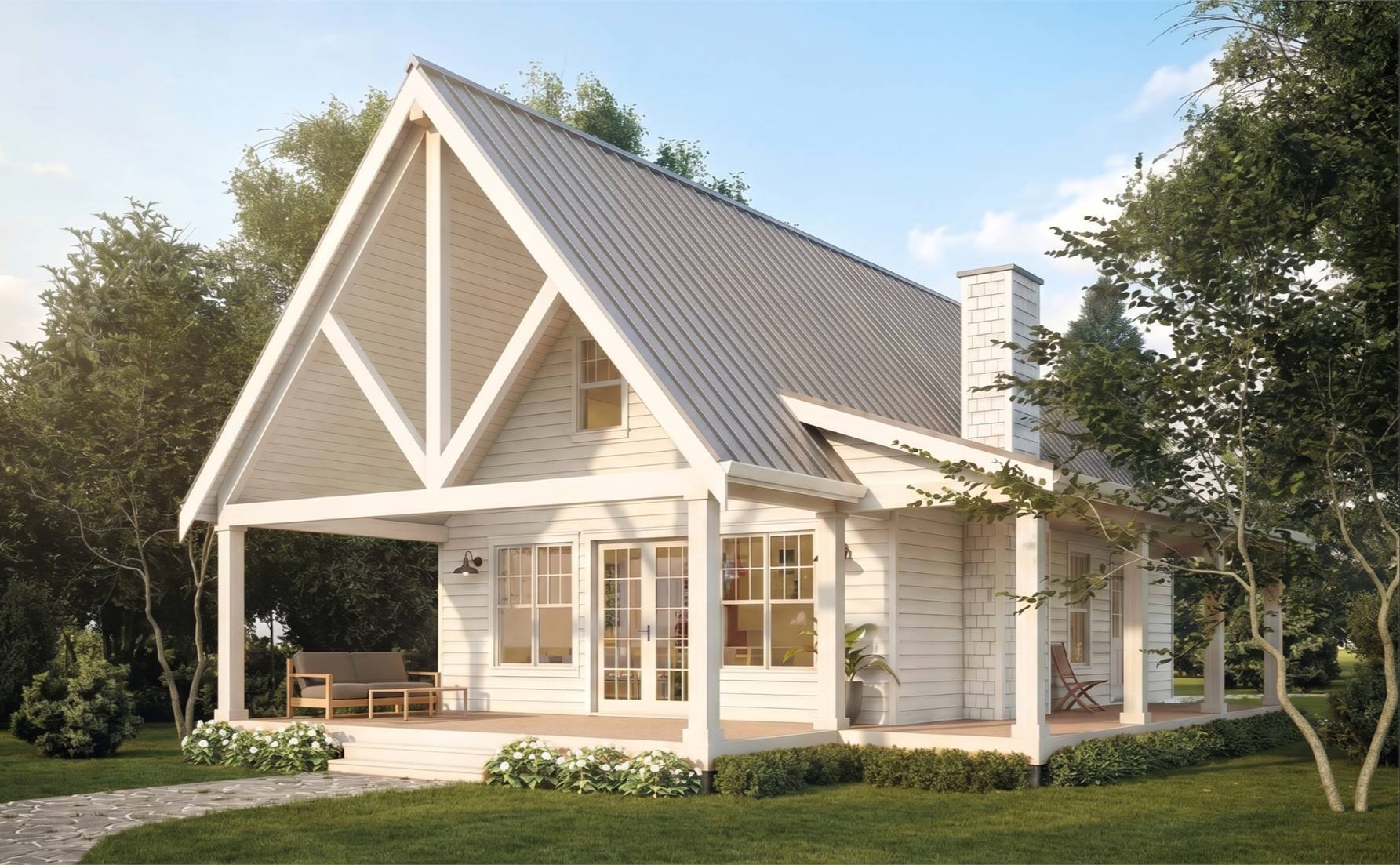 Enchanting Cottage with Vaulted Covered Porch