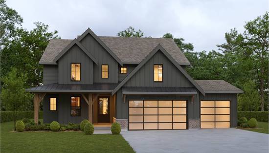 Modern Farmhouse with Craftsman Styling