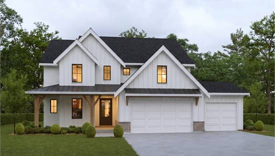 Gorgeous Modern Farmhouse with Front Covered Porch