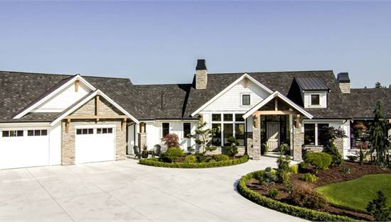 Modern Farmhouse with Outdoor Living Space