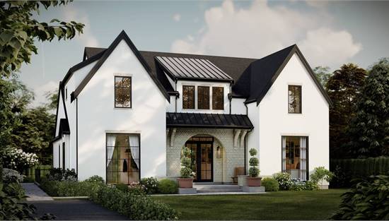 French Country Multigenerational House with Lower Apartment