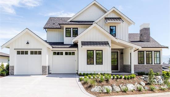 Modern Farmhouse with Two-Story Great Room