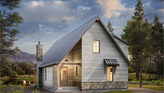 Contemporary Cottage with Sleek Exterior