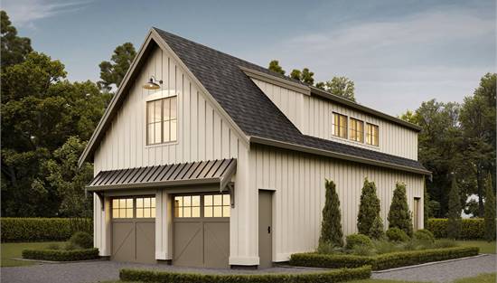 Farmhouse Garage with 1 Bedroom Apartment