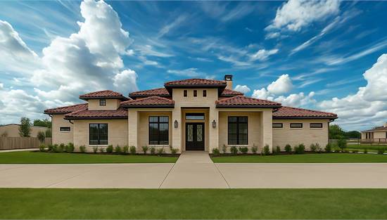 Striking Mediterranean One Story