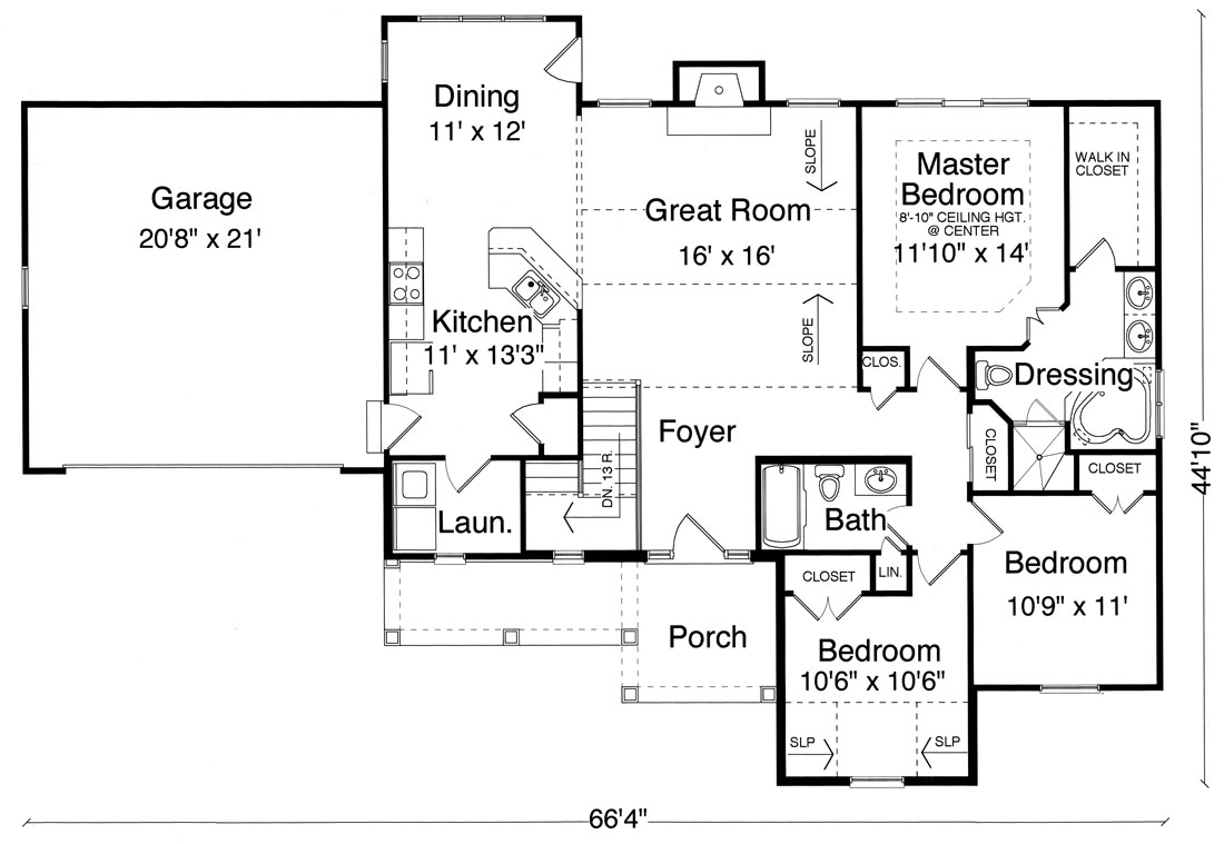 New Dennison 9094 3 Bedrooms and 2.5 Baths The House Designers