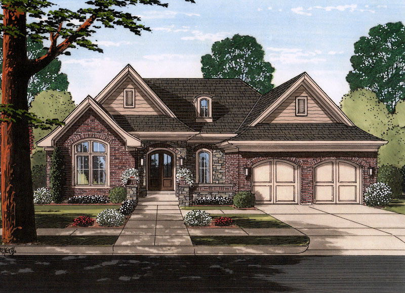 French Country Style House Plan 9042 Bethany