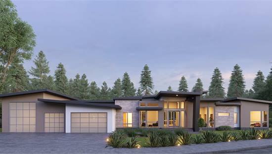 image of contemporary house plan 1451