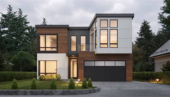 Stylish Contemporary with Attached Garage