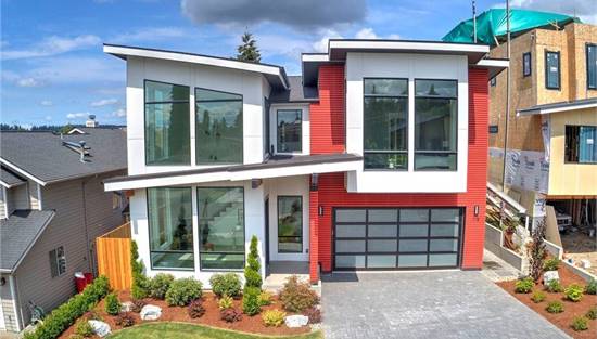 Contemporary with Sleek Lines and Large Windows