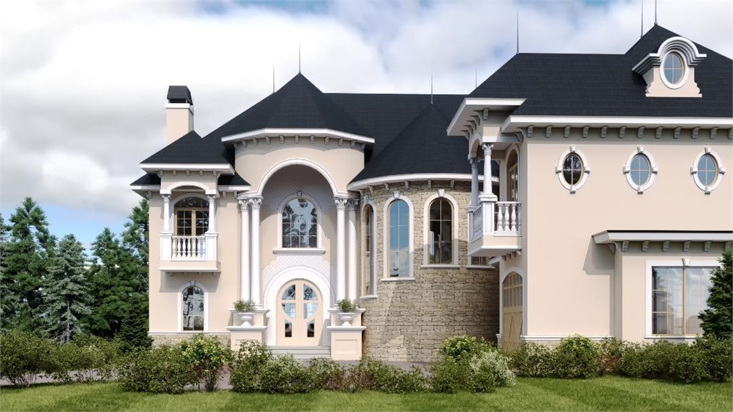 Luxury 3-Story Victorian Style House Plan 1458: Atherton