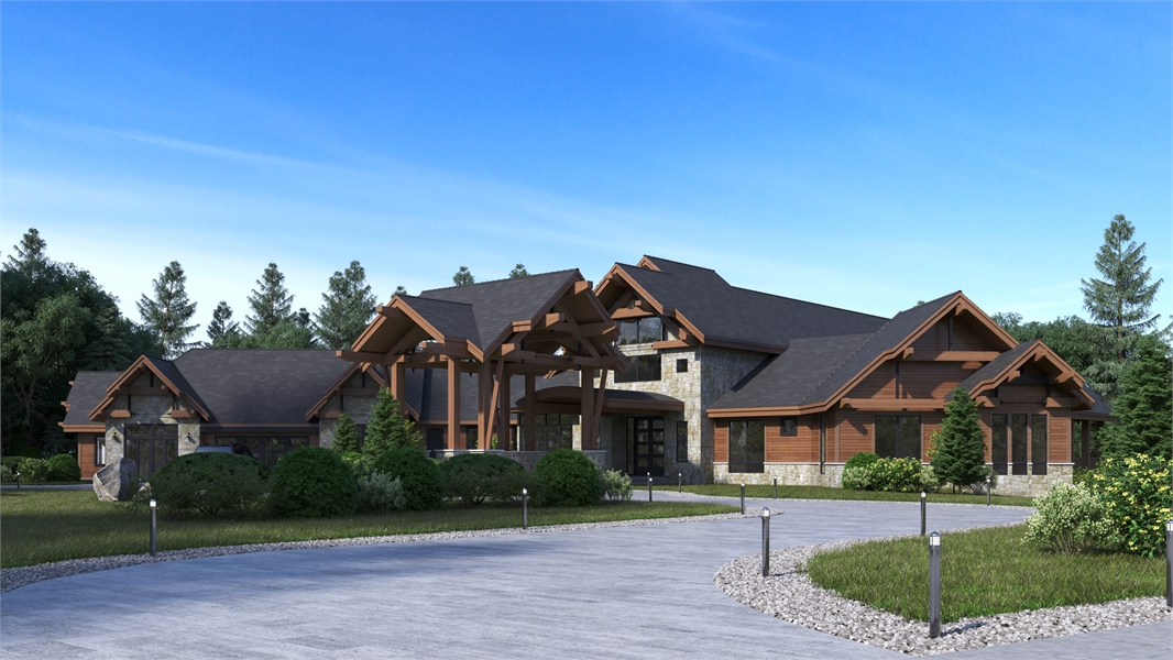 Aspen Lodge Luxury Craftsman Style House Plan 2439