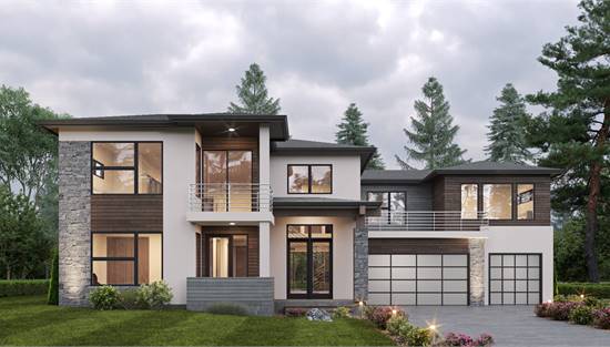 Contemporary Home with Reversed Living Design