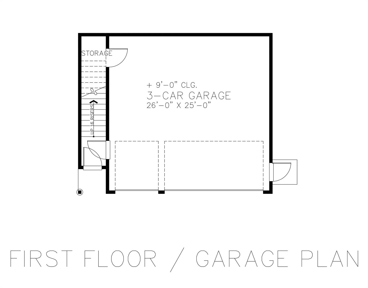 First Floor - Garage