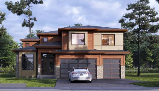 image of contemporary house plan 5000