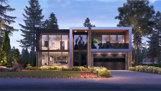 image of contemporary house plan 7804