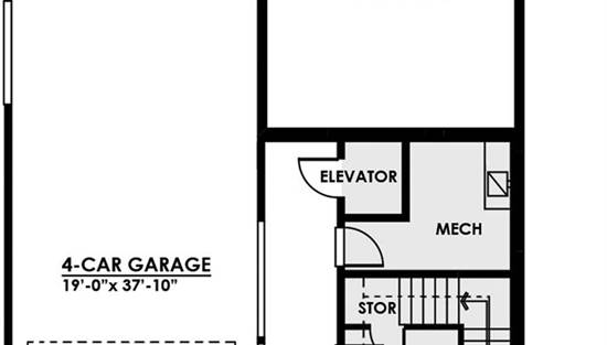 Lower level floor plan