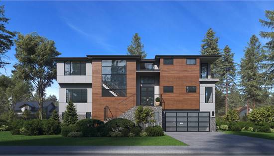Modern 3-Story Home Featuring Oversized Windows