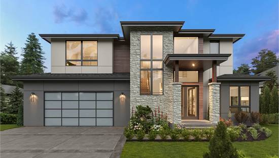 Luxury Modern Home with Two Story Foyer