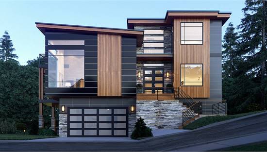 image of contemporary house plan 9641