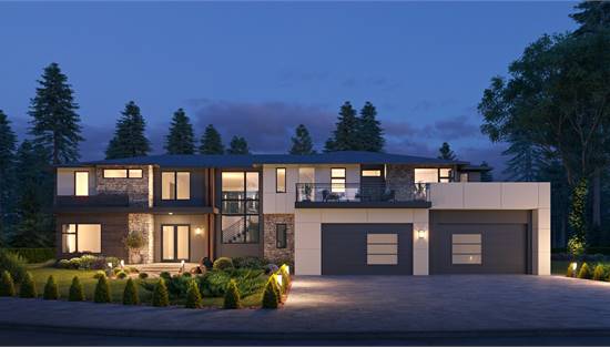 image of contemporary house plan 1450