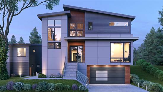 image of contemporary house plan 1209