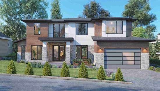image of contemporary house plan 6676