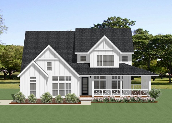 Two Story Farm House Style House Plan 7061: Grayson-B - 7061