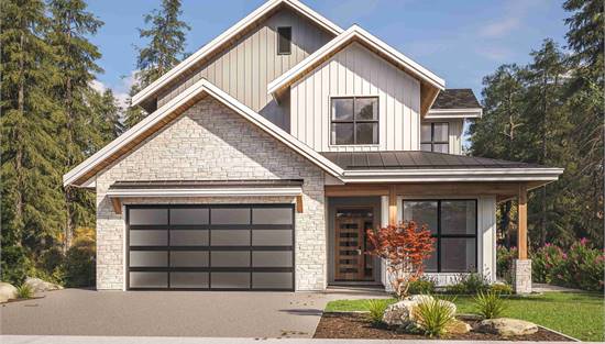 Beautiful Mix of Stone and Siding with Covered Front Porch