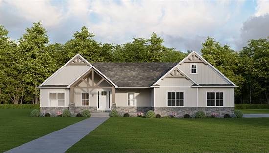 Elegant Modern Farmhouse with Large Covered Porch