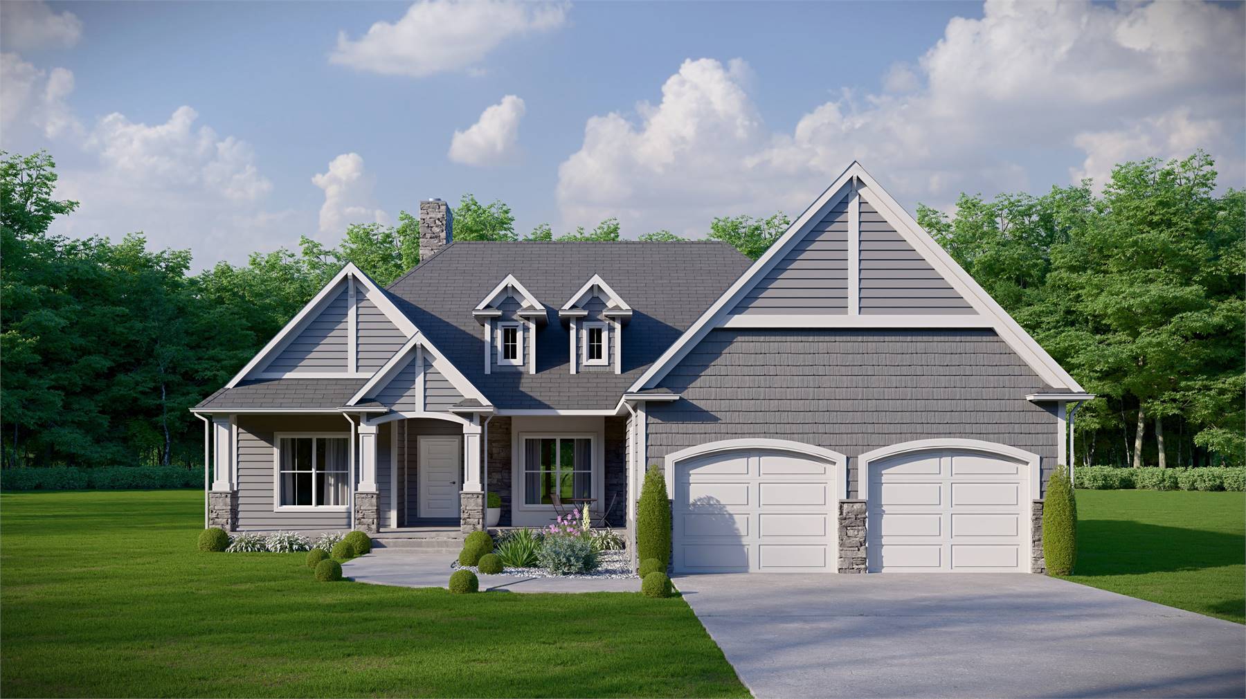 Birchwood Bend | 3 Bedroom Craftsman Style House Plan 11423 - 11423