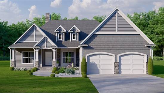 Stylish Country Style with Attached Garage