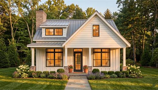 Cozy Modern Farmhouse with Covered Front Porch
