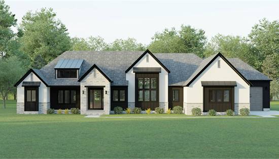 Appealing Transitional with RV Parking in Garage