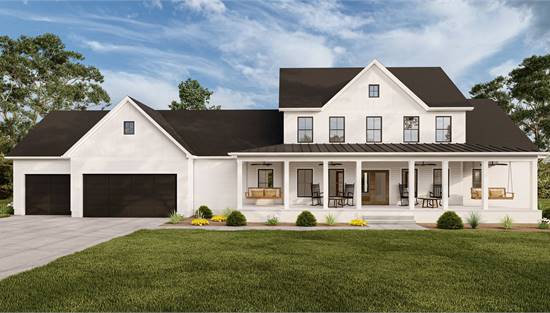 Timeless Traditional Home with Expansive Covered Front Porch