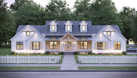 Charming One Story Farmhouse with Covered Front Porch