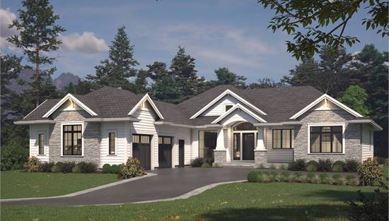 Charming Contemporary Craftsman with Optional Basement Plan