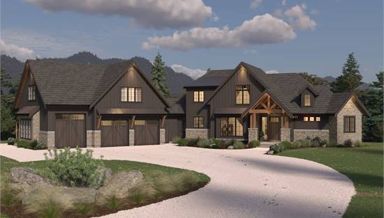 Mountain Craftsman with Optional Basement