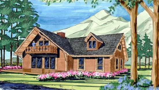 image of log home plan 3772