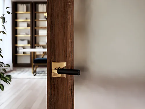 Two-Toned Door Hardware for a Unique Touch