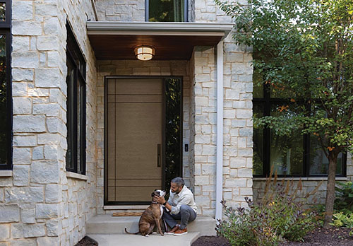 Modern Entry Doors with Geometric Appeal