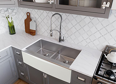 A Stylish Apron Sink with Design Flexibility