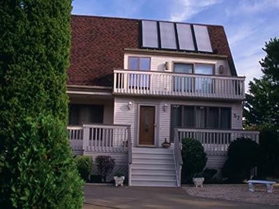 Hot Water Warmed by the Heat of the Sun