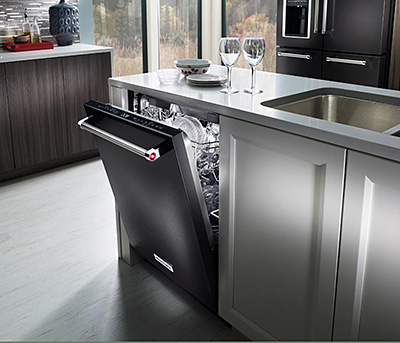 1. Stylish Appliances in a Clean, Warm Finish