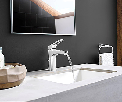 6. A Contemporary Waterfall Faucet